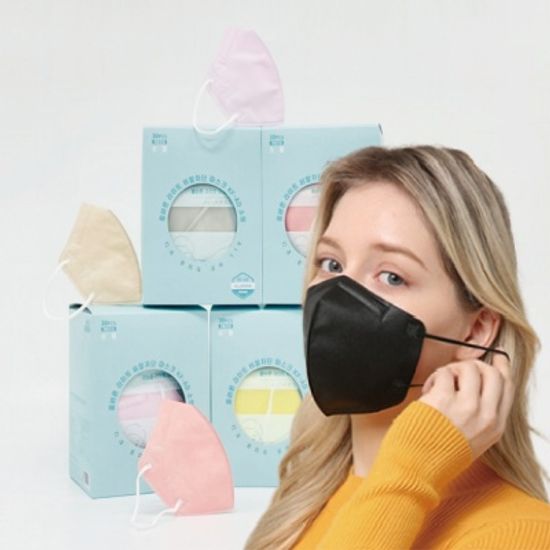 올바른 비말차단 입체형 KFAD 일회용 마스크 30매