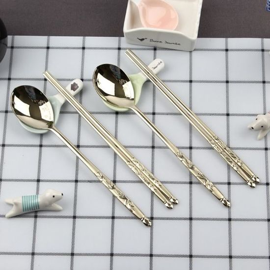 DMK 스테인리스 청죽 티타늄 수저 2P(W163BBD)