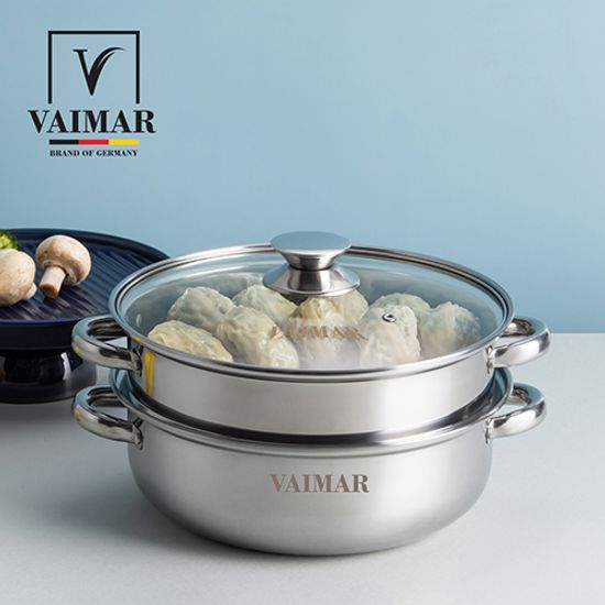 바이마르 엔틱 스테인레스 2단찜솥 28cm VMK-NE21E001