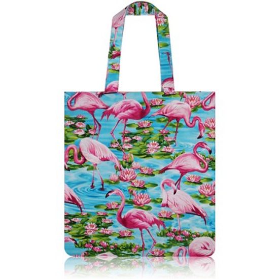 nother Flamingo Flat Tote Bag (Lily Pond) / 나더 플라밍고 플랫 토트백 (수련)