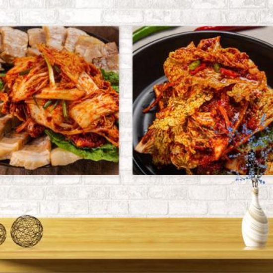 pd074-아크릴액자_보쌈과겉절이(중형)