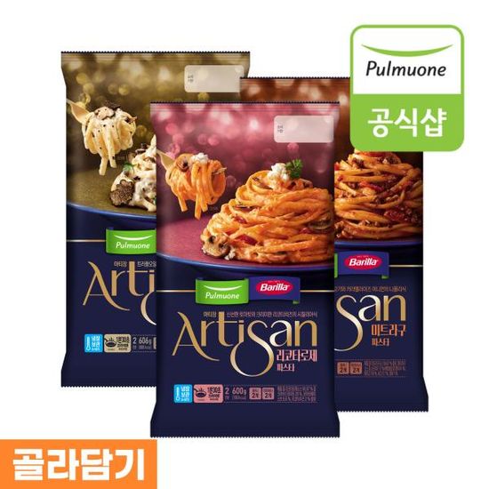 풀무원 아티장 파스타 3종, 4봉 골라담기