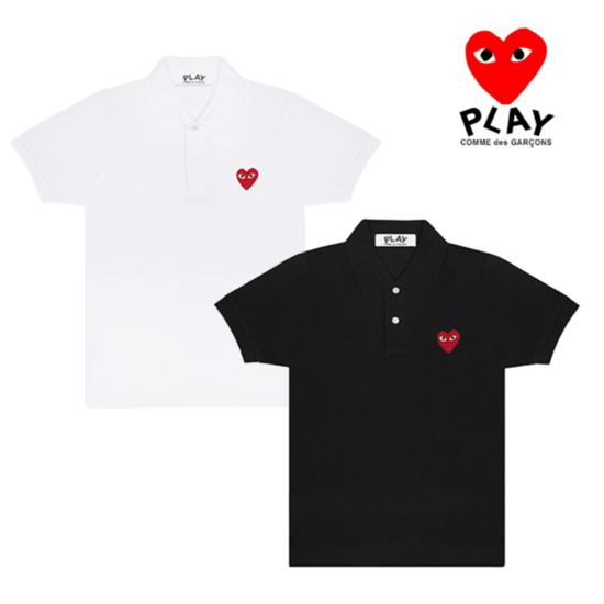 [꼼데가르송] 레드 와펜 PK티셔츠 택1