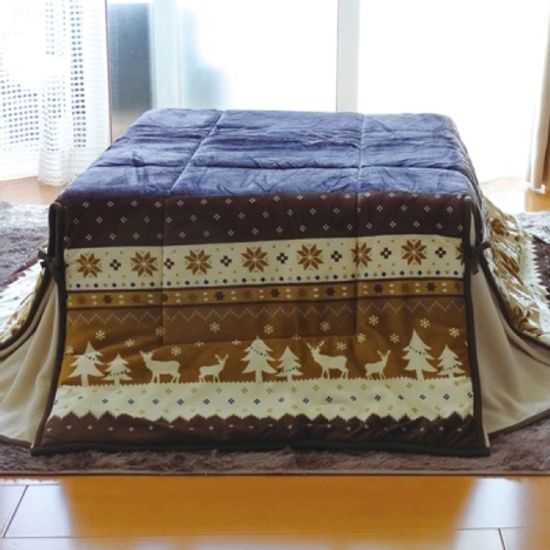 정방형 코타츠 이불 카벨 베이지(180X180cm)