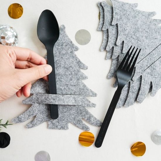 크리스마스 테이블 받침 데코 4P