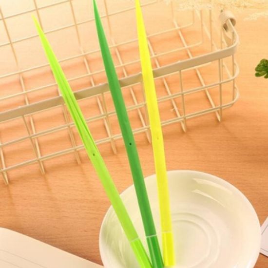 새싹 모양 부드러운 젤펜 문구펜 사무용펜