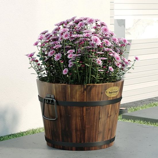 홈가든 빈티지 원목 화분 실내정원 화분커버 케이스