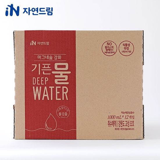 자연드림 마그네슘강화 기픈물 1000ml x (12개입)