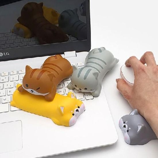일정 멍멍야옹 스퀴시 손목받침대