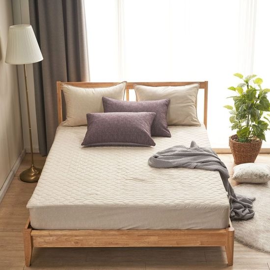 더크린 올데이세미마이크로 누빔매트리스커버 Q베이지