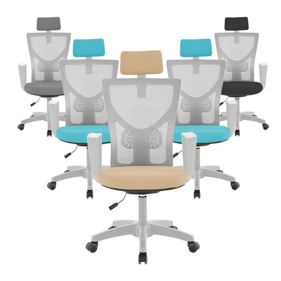 텐스페이스 메쉬 휴 게이밍의자 화이트 PE52