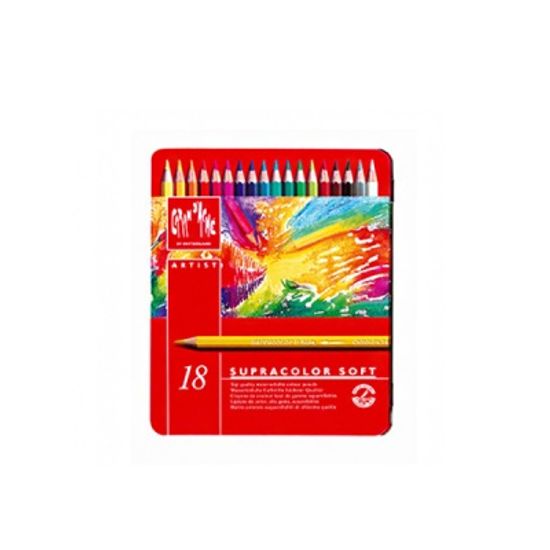 까렌다쉬 수채용-수프라컬러 18색 메탈박스 3888.318