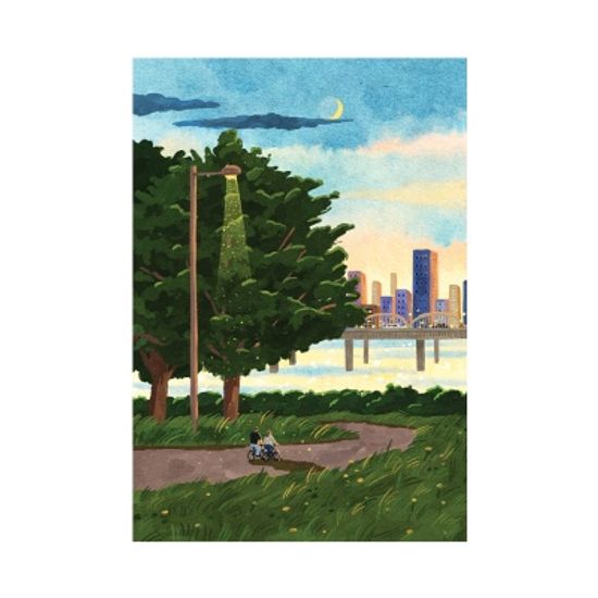 자전거 타러가자 (Art Print) / 일러스트 액자