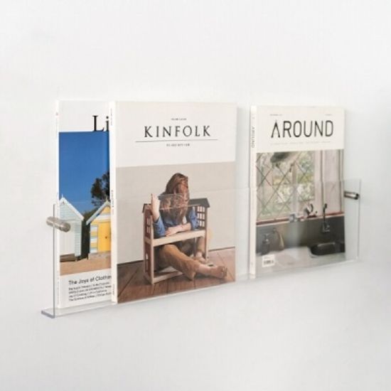 인테리어 투명 벽선반 2size