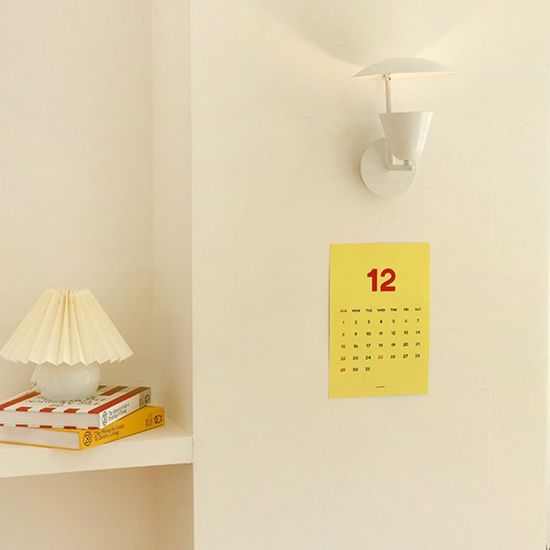 2025년 컬러 포스터 벽걸이 달력 A4