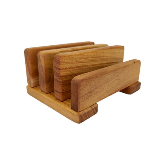 Holin 마호가니 원목 도마 3구 거치대