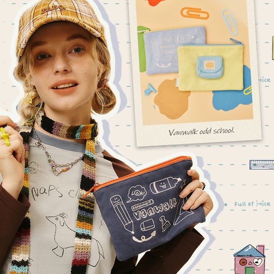 반워크 시그니처 미니멀 파우치