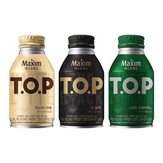 TOP  티오피 275ml 18캔 / 블랙 라떼 스위트
