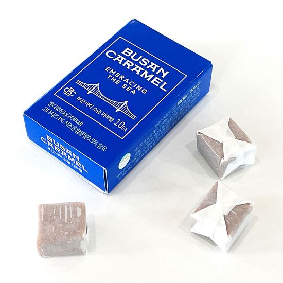 부산 바다소금 카라멜 50g단품 블루