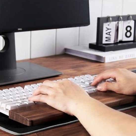 월넛 원목 키보드 손목 보호대 받침대 (소)