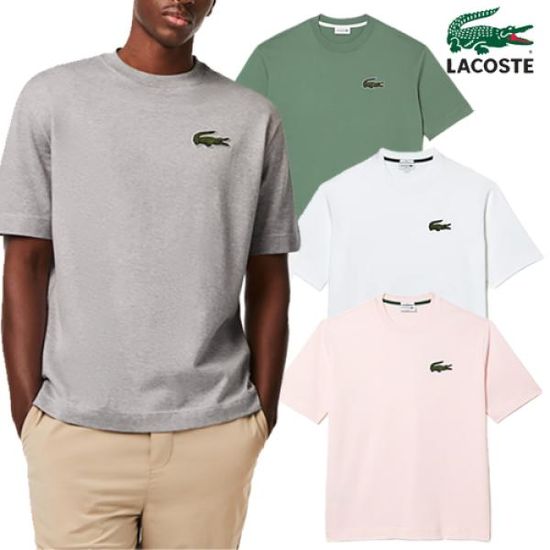 [라코스테]빅 로고 남녀공용 반팔티