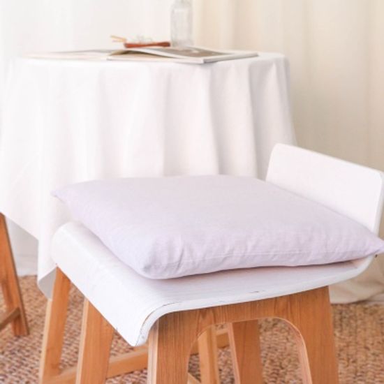 멜란 워싱 면 방석 커버-6컬러 (체크/무지)