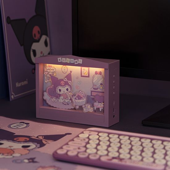 산리오 쿠로미 블루투스 액자 스피커 무드등 스피커