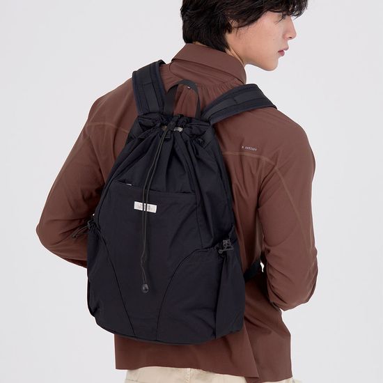 에어로 스트링 백팩 블랙