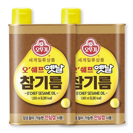 [오뚜기] 오쉐프 옛날참기름 (1000ml) x 2