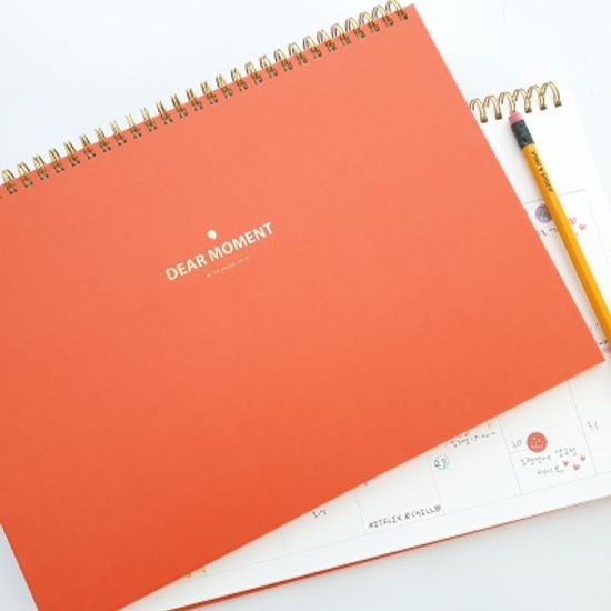 스케줄 위클리 플래너(A4 만년형) v2.재택근무-오렌지