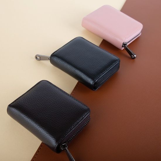 오브리즈 가죽 아코디언 카드지갑 명함지갑 교통카드