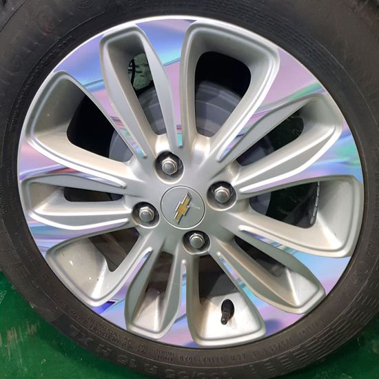 홀로그램 휠스티커 더뉴스파크 15인치 ,휠4짝분