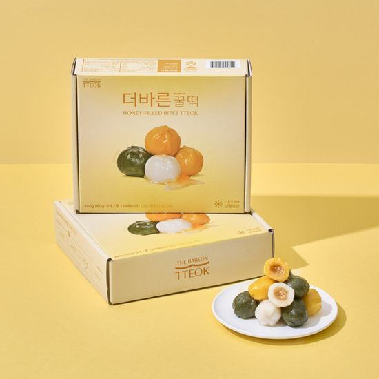 [떡마을] 백미,쑥,단호박 한입쏙 삼색꿀떡 480g