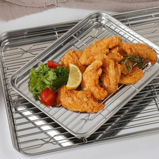 퀸센스 스텐 304 바트 사각 거름망 트레이