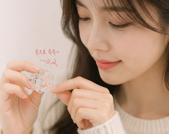 얼음 아이스 큐브 워리 걱정 해피 스톤 키링 백꾸 참