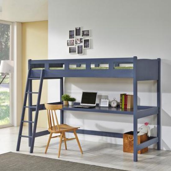 유럽형 벙커책상 이층 침대 (슬림매트) A02