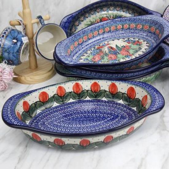 폴란드그릇 아티스티나 파티용타원서빙볼 유니캇모음