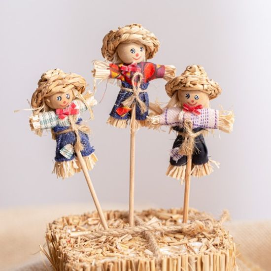 미니 허수아비 픽-랜덤색상