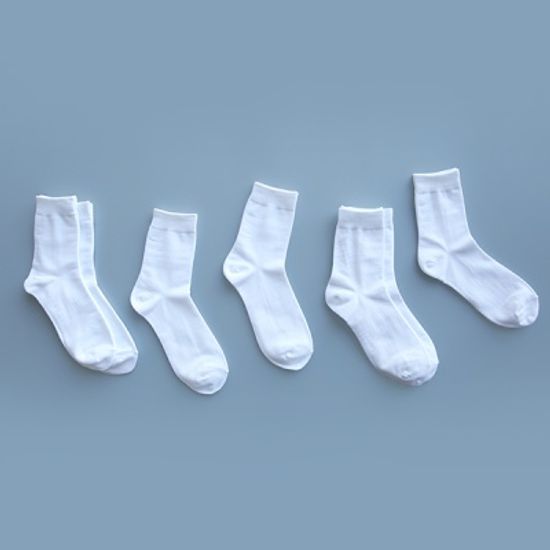 [SOCKS SENSE SET] 남 솔리드 화이트 7ea