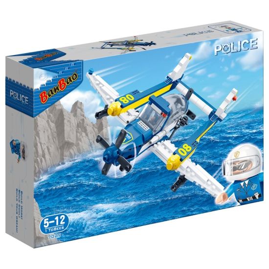 반바오 조립블록시티 경찰 수상비행기 모형 만들기