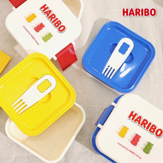 하리보 2단 피크닉 런치박스 도시락통 유아 어린이 