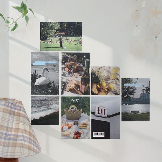 리코즈 오브제 데코 포토엽서 10매입 세트 편지 카드