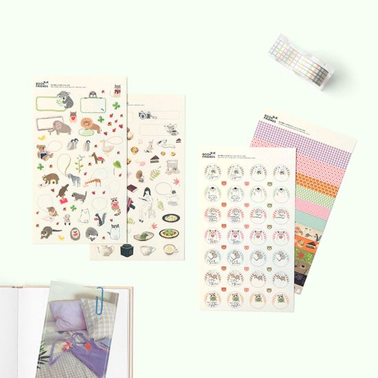 책 친구들 스티커