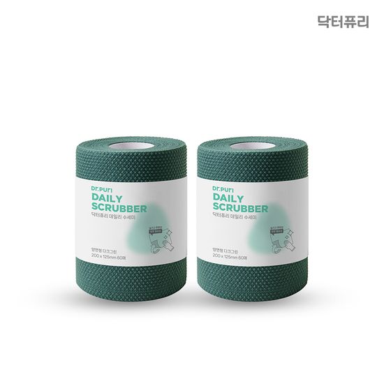 닥터퓨리 일회용수세미 소형 60매x4입 (색상선택)