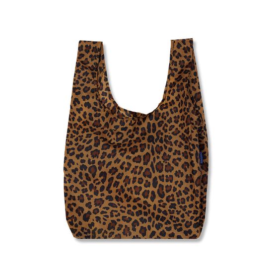 [바쿠백] 휴대용 장바구니 접이식 시장가방 Leopard