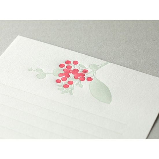 활판 인쇄 레터세트 - Press Bouquet Red