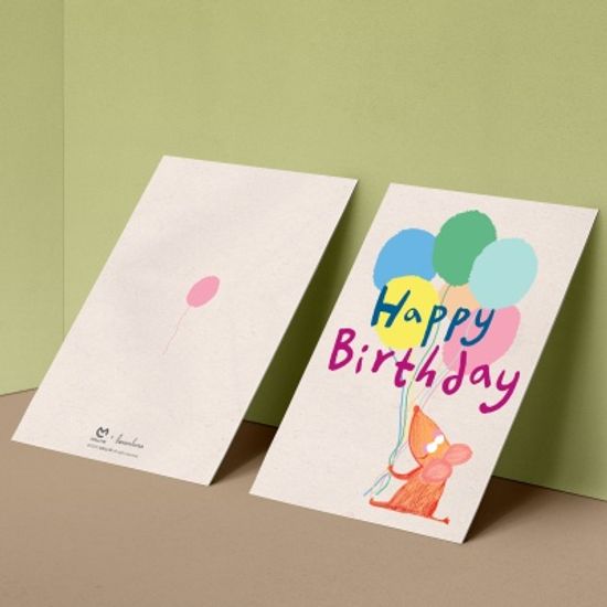 [카드] new Happy birthday 캘리그라피 카드
