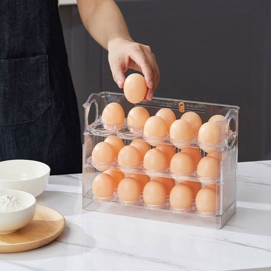 계란 달걀 트레이 보관한 3단 30구 LM-0204[WD3613B]