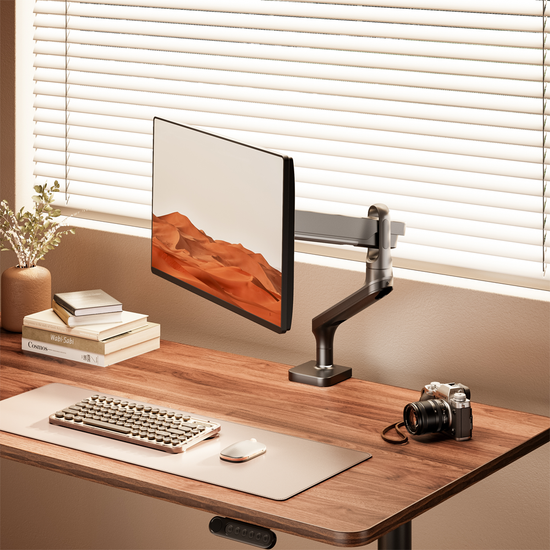 루나랩 모니터암 32인치 베사홀 아우라 싱글 모니터암