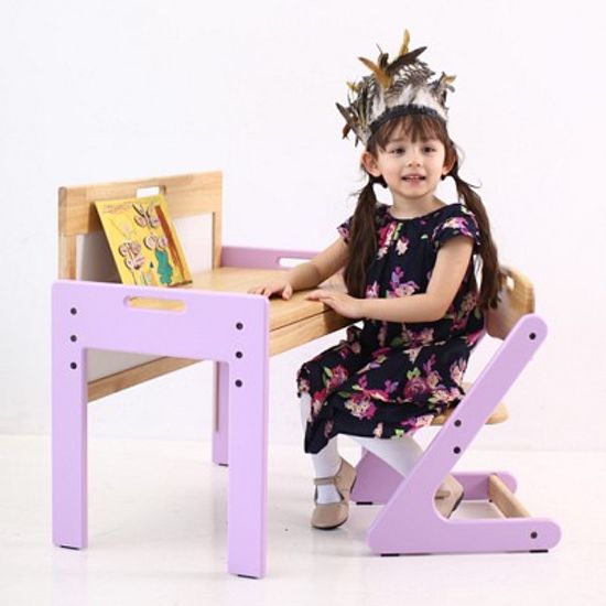 프렌디 유아 책상의자 세트- 레디언트오키드